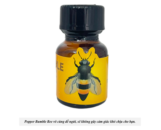 Popper Bumble Bee con ong vàng 10ml chai hít tăng khoái cảm Mỹ