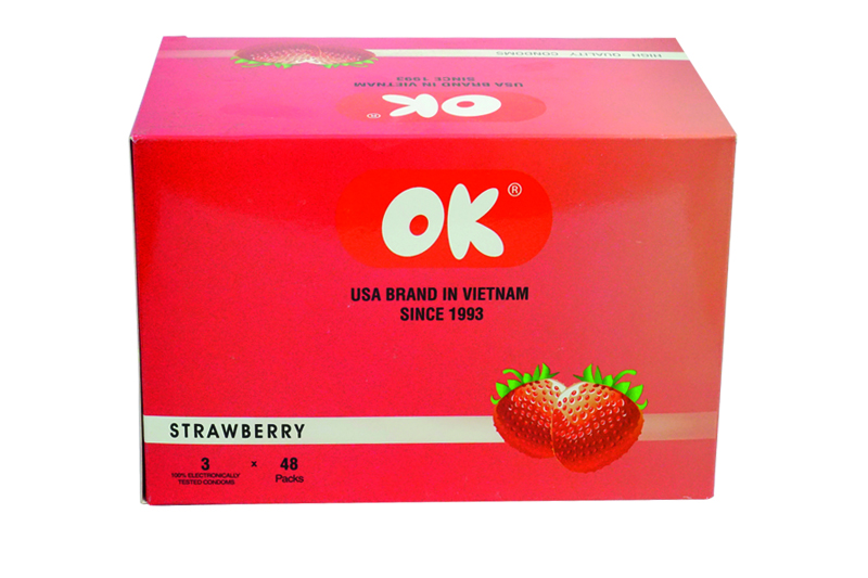  Địa chỉ bán Bao cao su Ok stawberry 144s hương dâu giá tốt