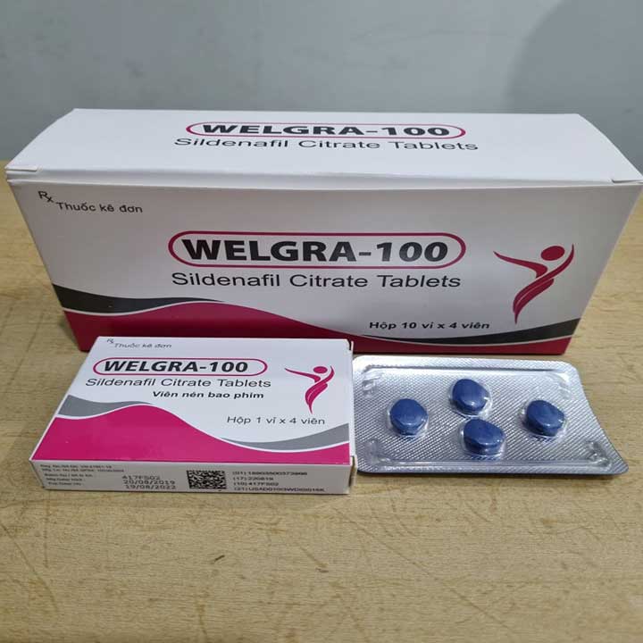  Giá sỉ Viên uống cương dương ấn độ Welgra 100mg tăng cường sinh lý nam giới tốt nhất giá rẻ